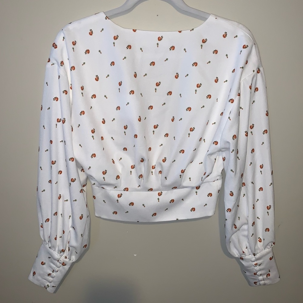 Backyard Roses Alex Button Front Rose Top - Picture 4 of 7